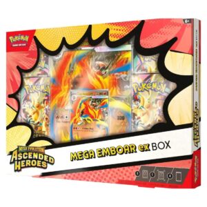 pokémon tcg: mega evolution – ascended heroes: mega emboar ex box