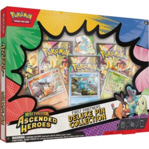 pokémon tcg: mega evolution – ascended heroes first partners deluxe pin collection